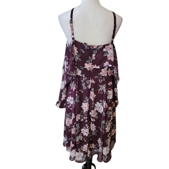 Torrid Halter Neck Cold Shoulder Dress Size 16 - Picture 5 of 6